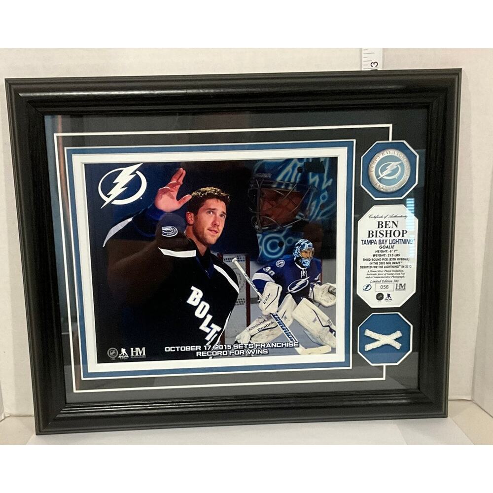 Tampa Bay Lightning Goalie Ben Bishop October 17, 2015 Franchise Record For Wins